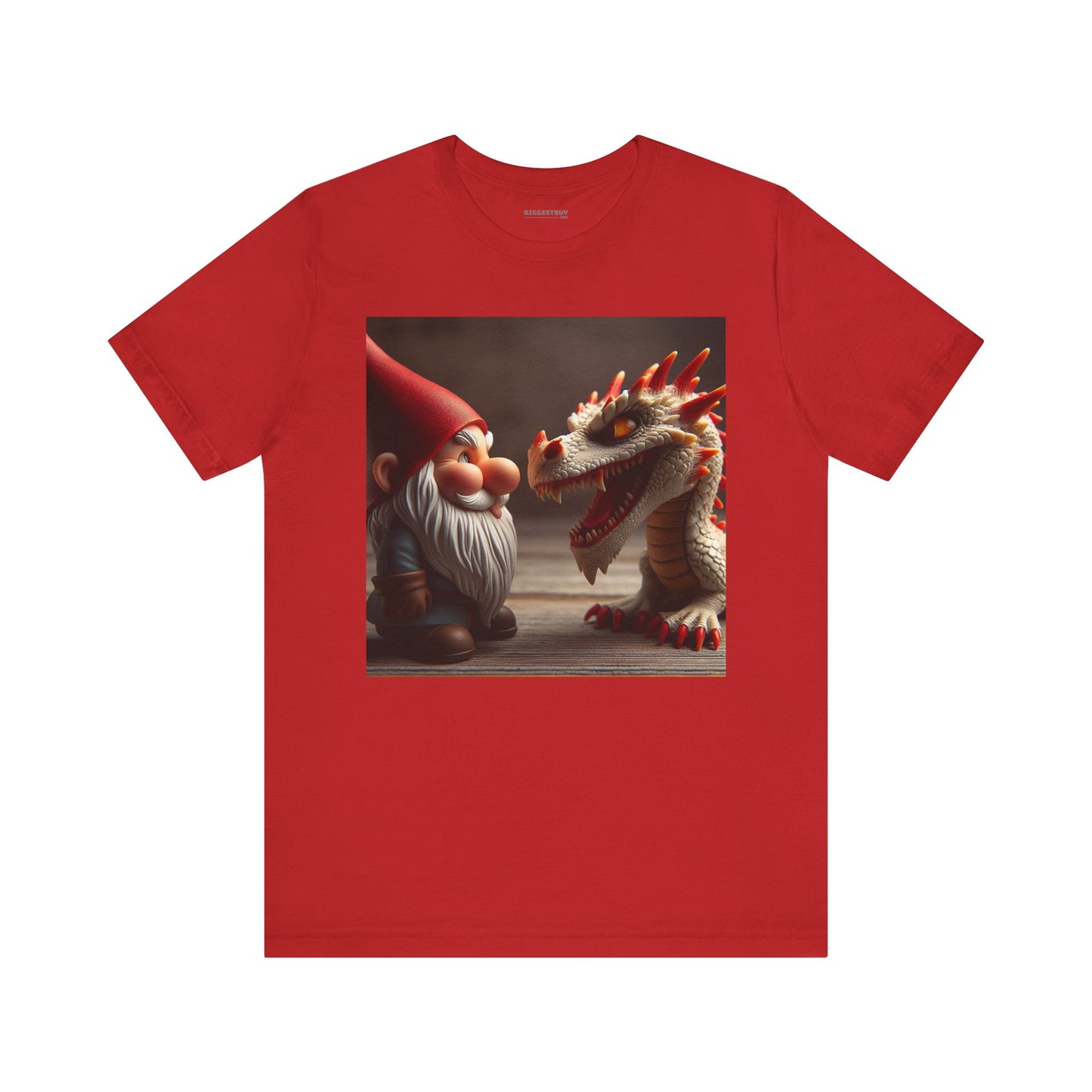 เสื้อยืด | ยูนิเซ็กส์ | เสื้อยืดเจอร์ซีย์ | แขนสั้น | ตำนานเทพนิยาย | นิทานพื้นบ้าน | โนมกับมังกร