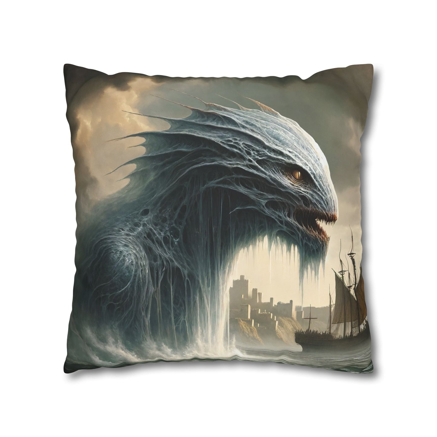 Federe | Quadrato | Tela di poliestere | Mitologia Nordica | Jörmungandr | Serpente Marino