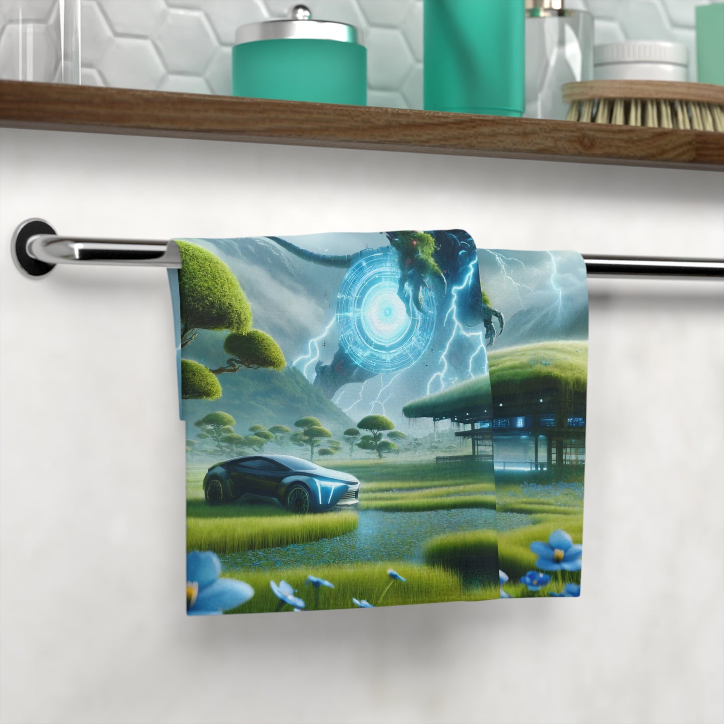 تولیہ | چہرے کا تولیہ | الیکٹرک کِرن | فیوچرسٹک میتھولوجی