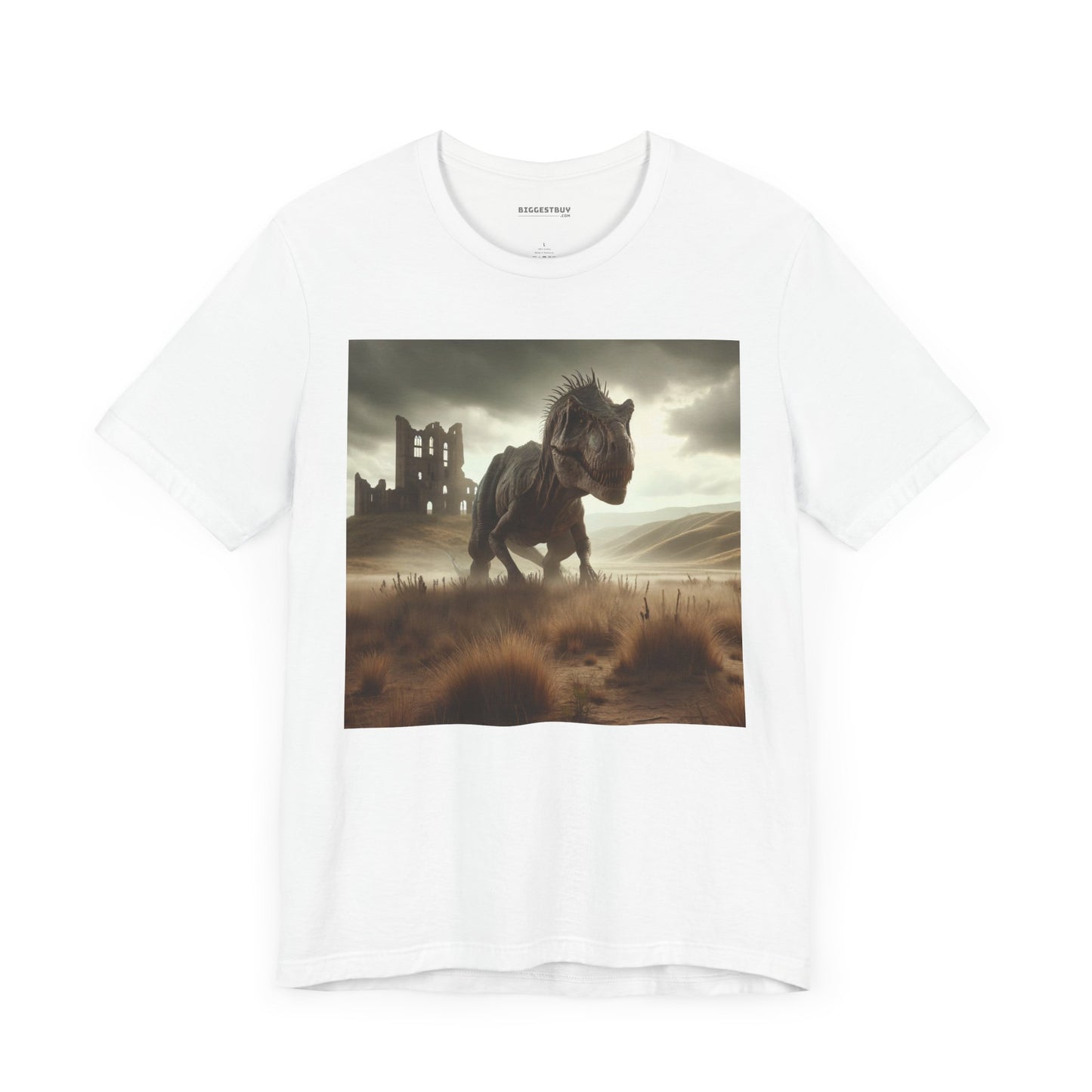 T-shirt | Unisex | Maglietta in jersey | Manica corta | Paleofinzione | Dinosauri Preistorici | T-Rex