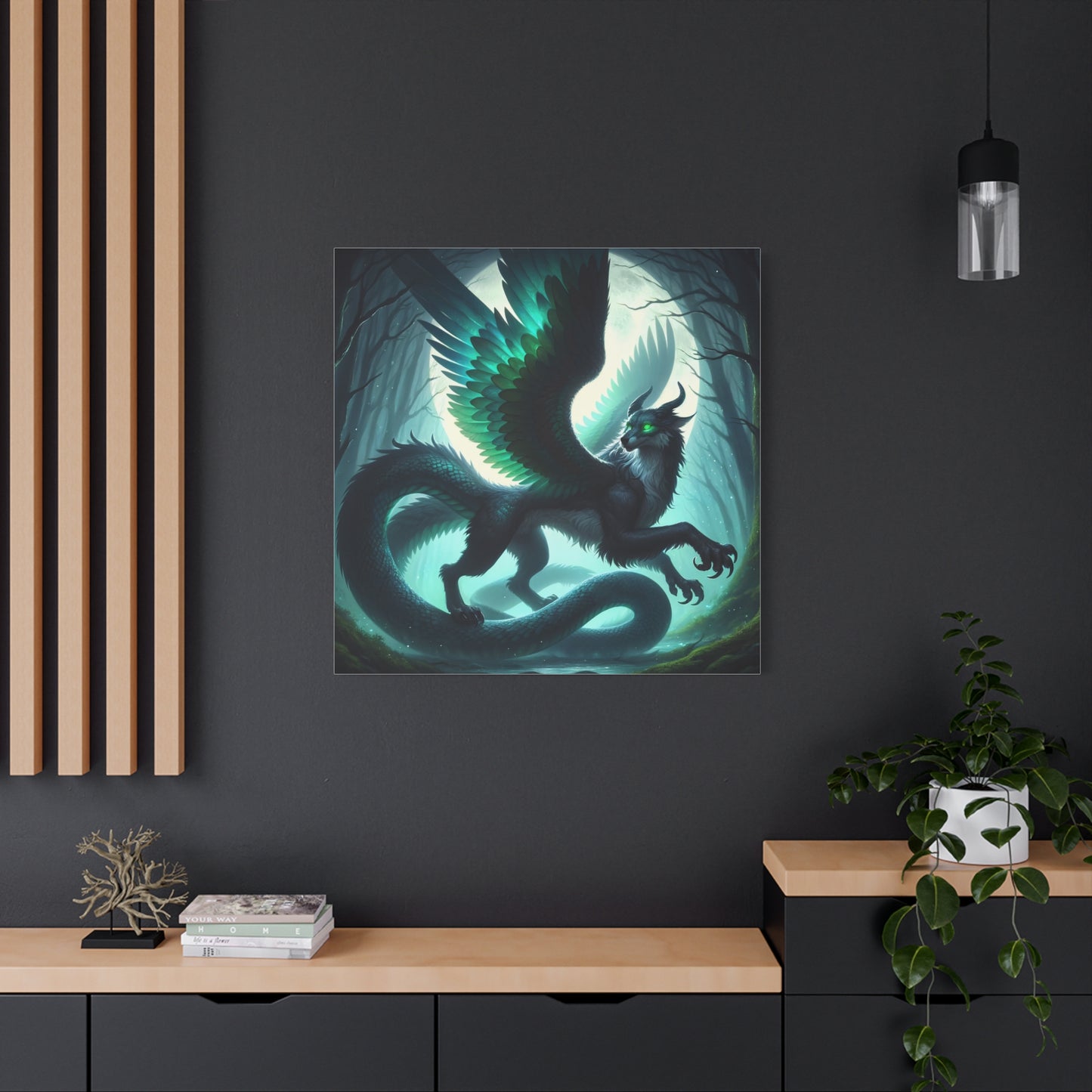 قماش | غير لامع | تنين أسطوري | مخلوق خيالي | جناح ريشي