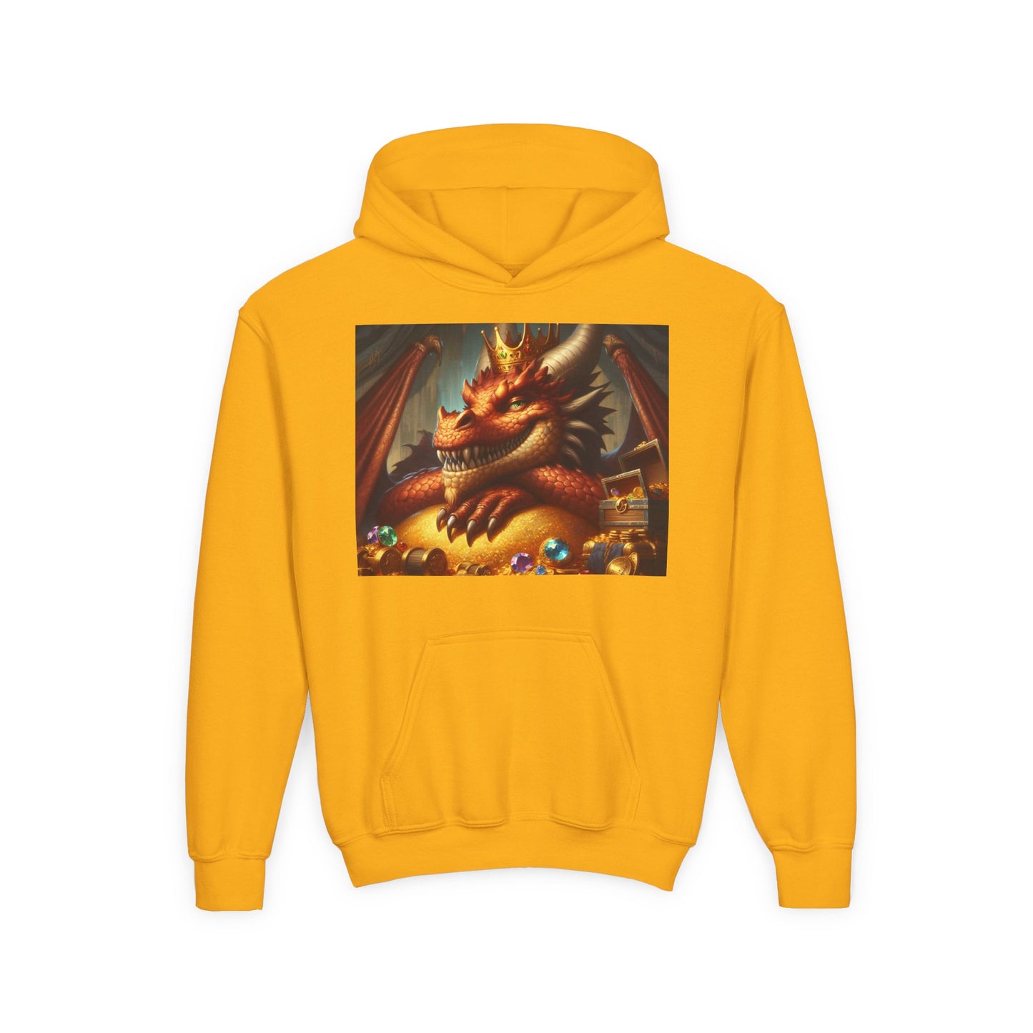 Bluza dresowa | Młodzieżowa | Z kapturem | Gruba mieszanka | Nordycka Mitologia | Fafnir | Smok