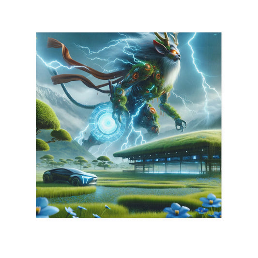 Towel | Face Towel | Techno-Fantasy | Electric Kirin