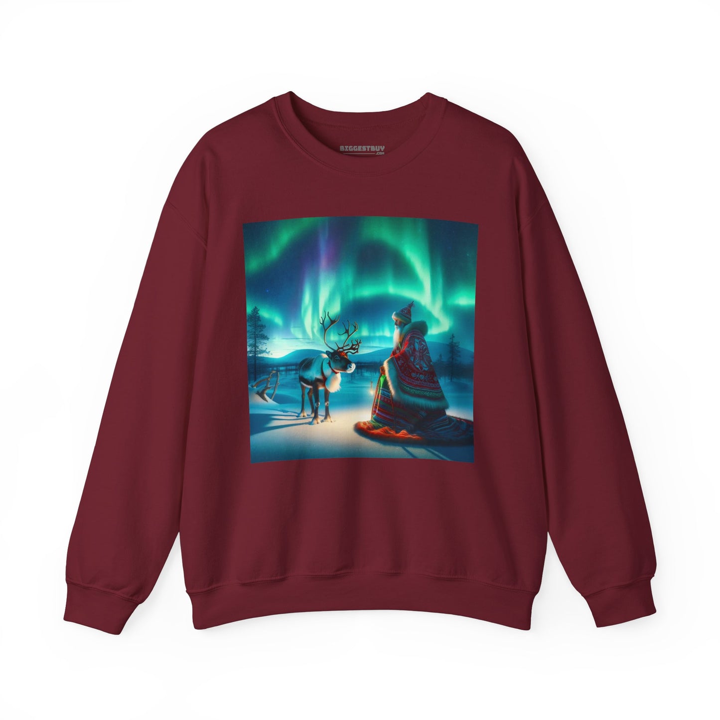 Bluza dresowa | Unisex | Okrągły dekolt | Gruba mieszanka | Szamanizm Polarny | Wizja Saamów