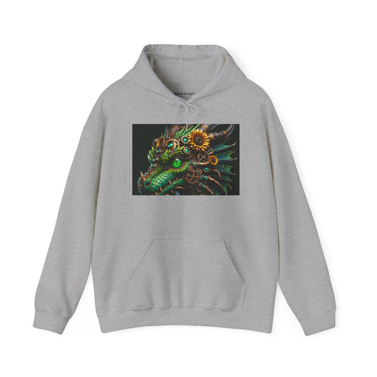 Hoodie | Unisex | Hooded Sweatshirt | Heavy Blend | Steampunk Fantasy | Dragon Head