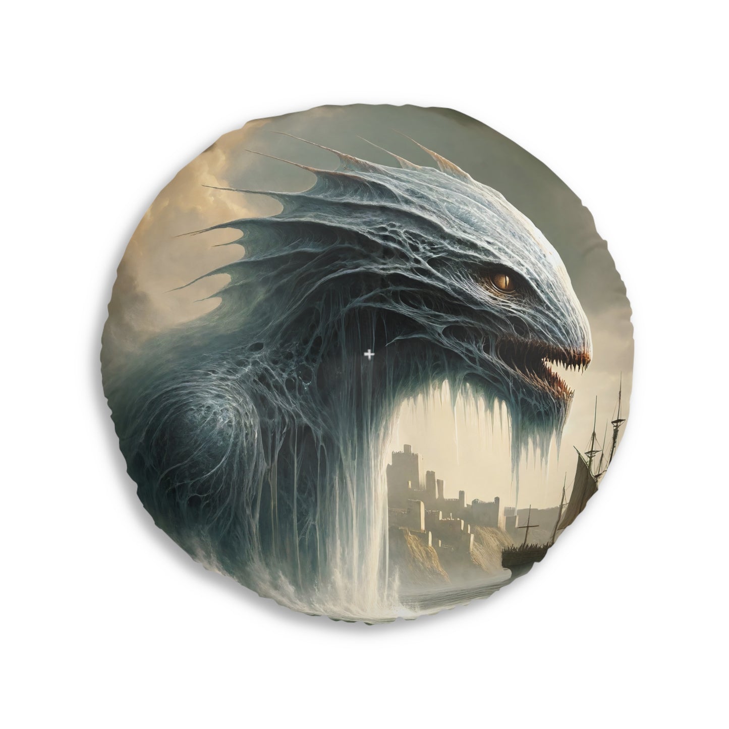 Cuscino | Cuscino da pavimento | Trapuntato | Rotondo | Mitologia Nordica | Jörmungandr | Serpente Marino