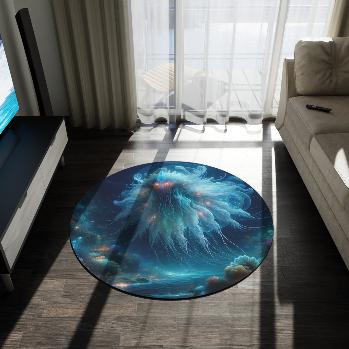 Ковер | Круглый | Космический ужас | Медуза бездны