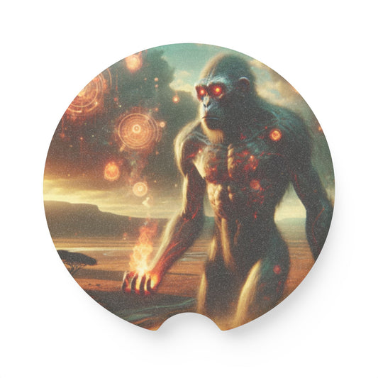 Apoia-copos | Apoia-copos para carro | Pedra-sabão | Mitologia Primordial | Titã Ancestral