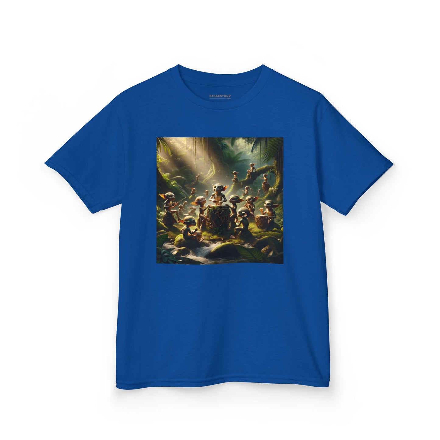 Tシャツ | キッズTシャツ | ヘビーコットン | 森の精霊 | 太鼓の儀式 | 妖精