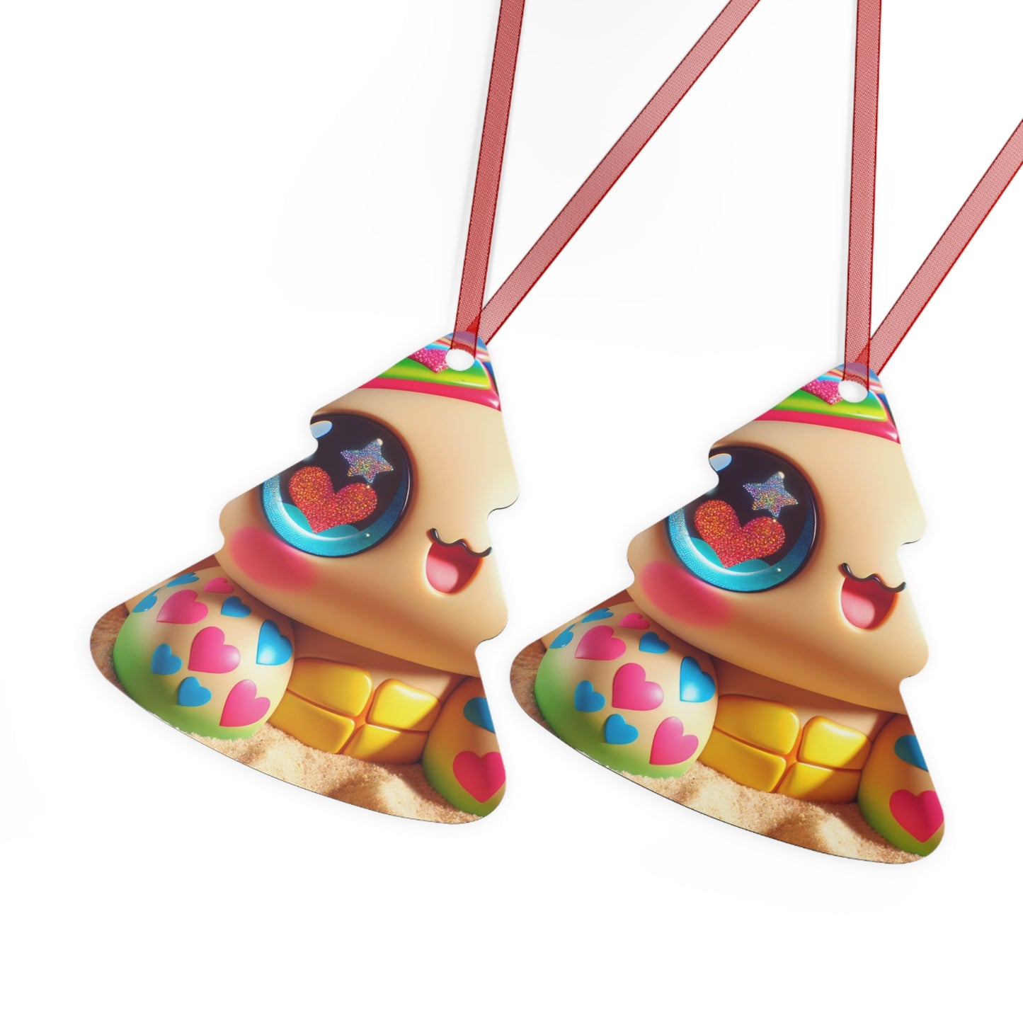 オーナメント | 金属 | カワイイファンタジー | 虹色カメのおもちゃ