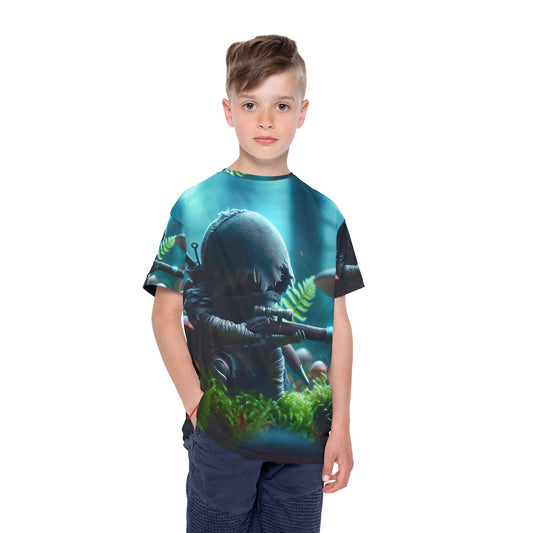 Sporttrikot | Kinder | Biolumineszente Fantasy | Waldkrieger