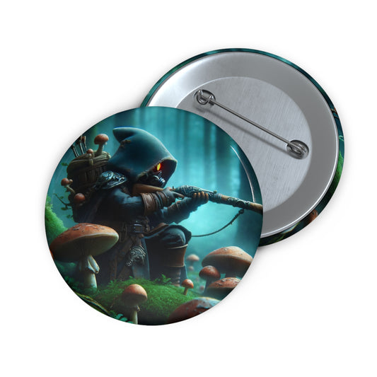 Button | Speldbutton | Met speld | Myconomantiek | Bosgeest-wachter