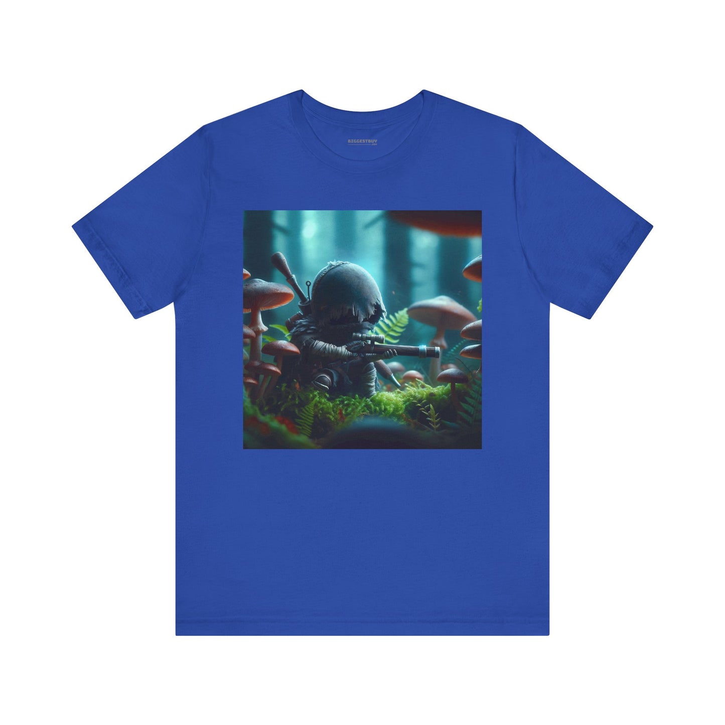 Tシャツ | ユニセックス | ジャージーTシャツ | 半袖 | バイオパンク | ミニチュア戦士 | 幻想的森