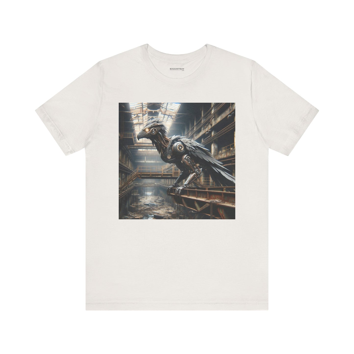 T-shirt | Unisex | Maglietta in jersey | Manica corta | Steampunk Post-Apocalittico | Corvo Meccanico