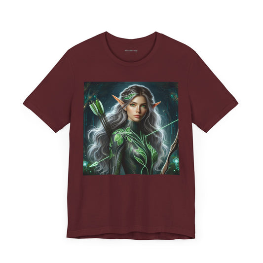 T-skjorte | Unisex | Jersey-T-skjorte | Kort erme | Alvisk skogsvoktere | Bueskytter