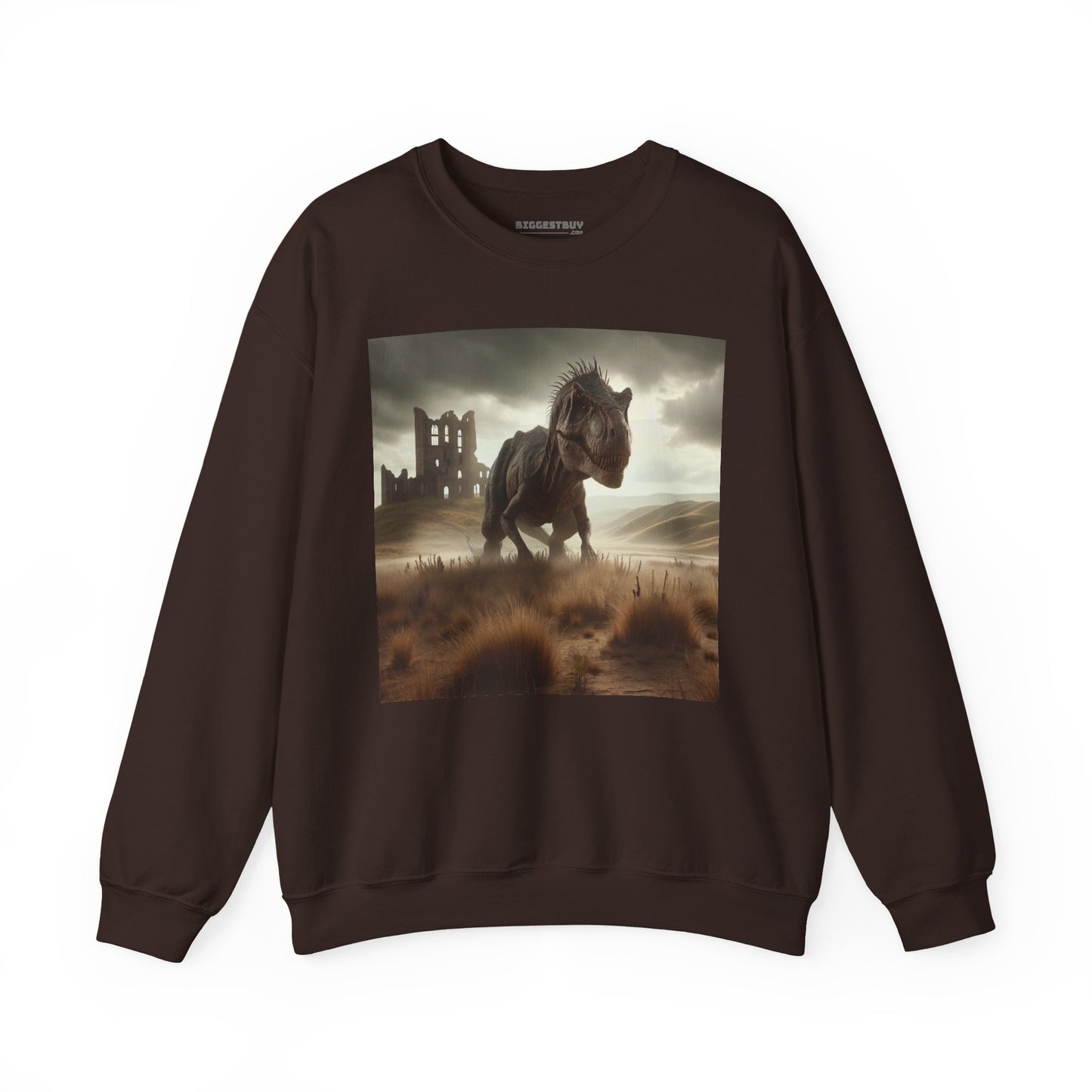 Felpa | Unisex | Girocollo | Misto pesante | Paleofinzione | Dinosauri Preistorici | T-Rex