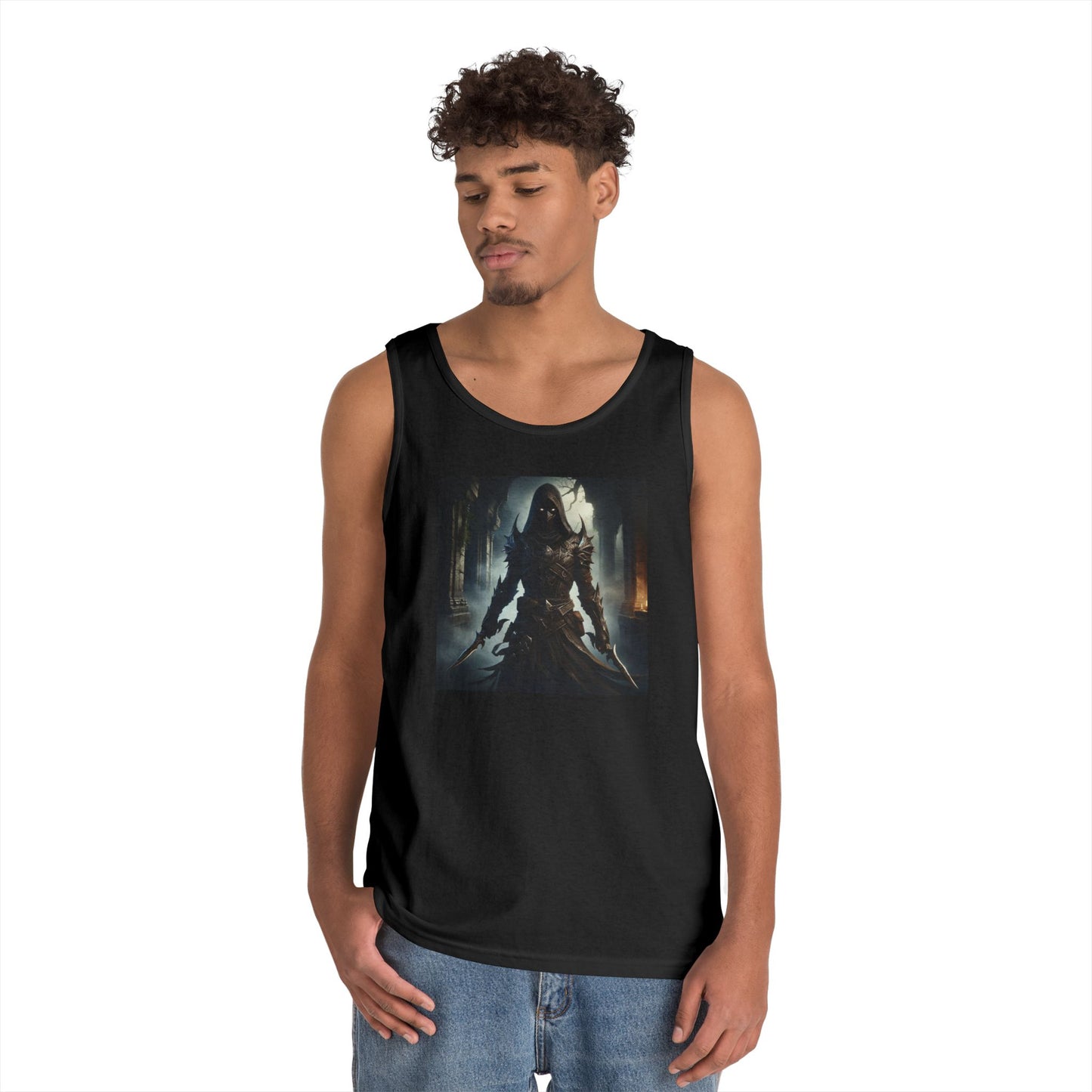 เสื้อกล้าม | ยูนิเซ็กส์ | ผ้าฝ้ายเนื้อหนา | จอมนักฆ่าเงามืด | นักล่าวิญญาณ