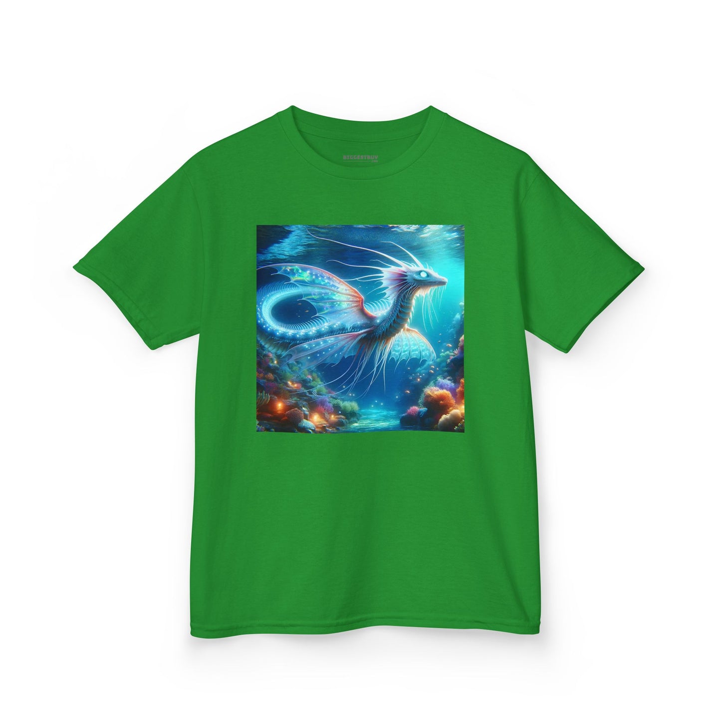 T-Shirt | Koszulka dziecięca | Ciężka bawełna | Mitologia morska | Ryujin | Smok wodny