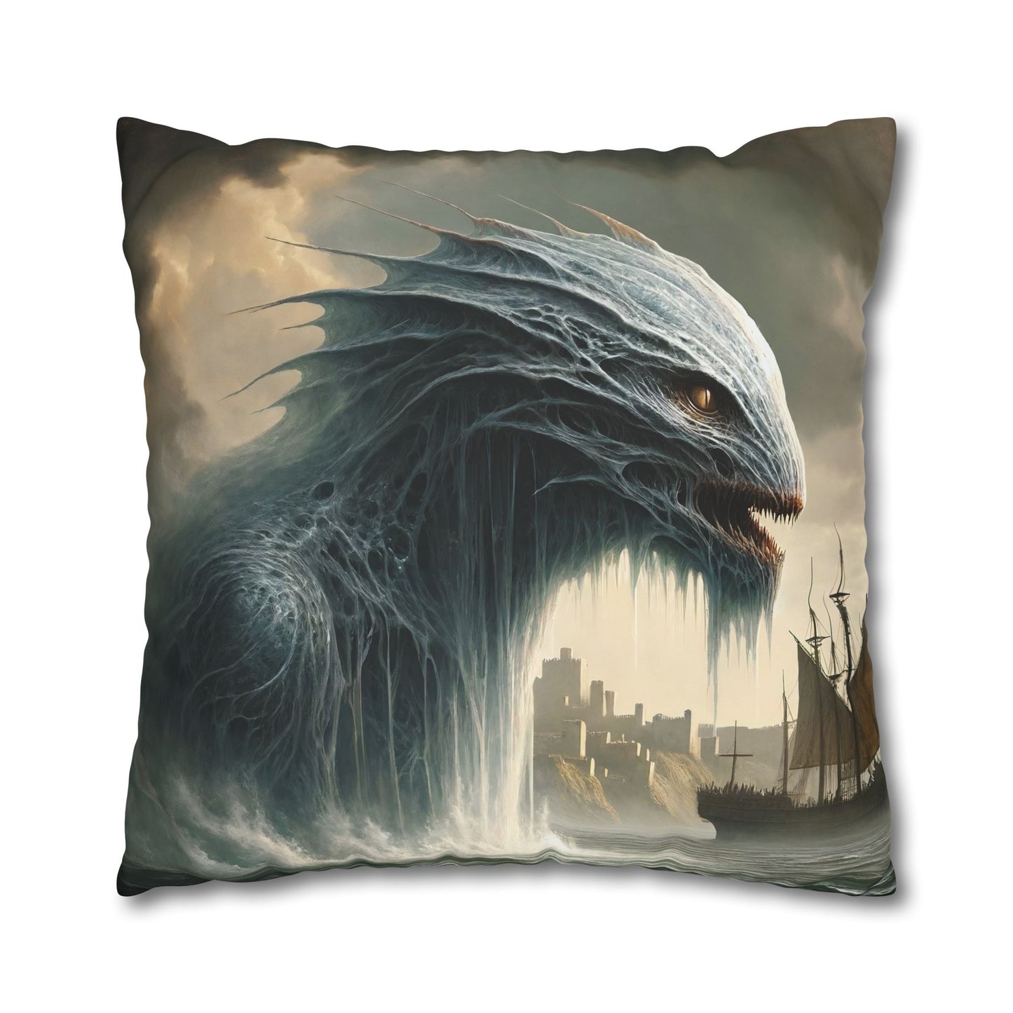 Federe | Quadrato | Tela di poliestere | Mitologia Nordica | Jörmungandr | Serpente Marino