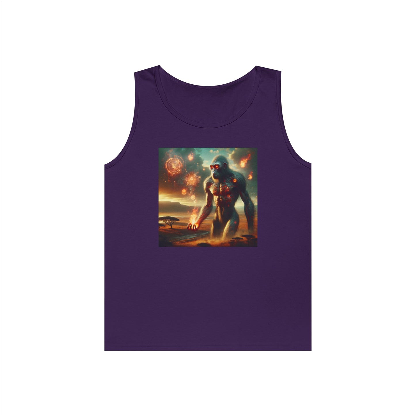 Tank Top | Unisex | Katun Tebal | Mitos Titan Api | Dewa Primordial