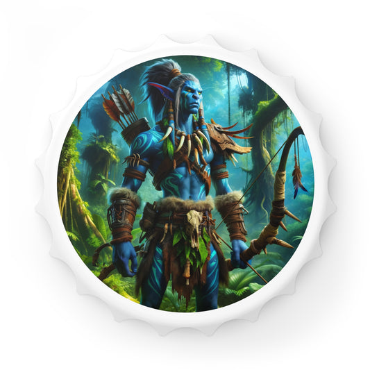 Bottle Opener | Tribal Fantasy | Wood Elf Warrior