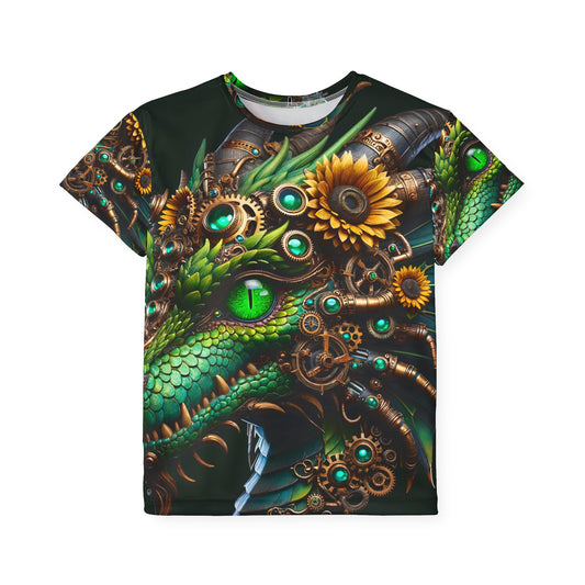 Sportstrøye | Barn | Steampunk Fantasy | Mekanisk Drage