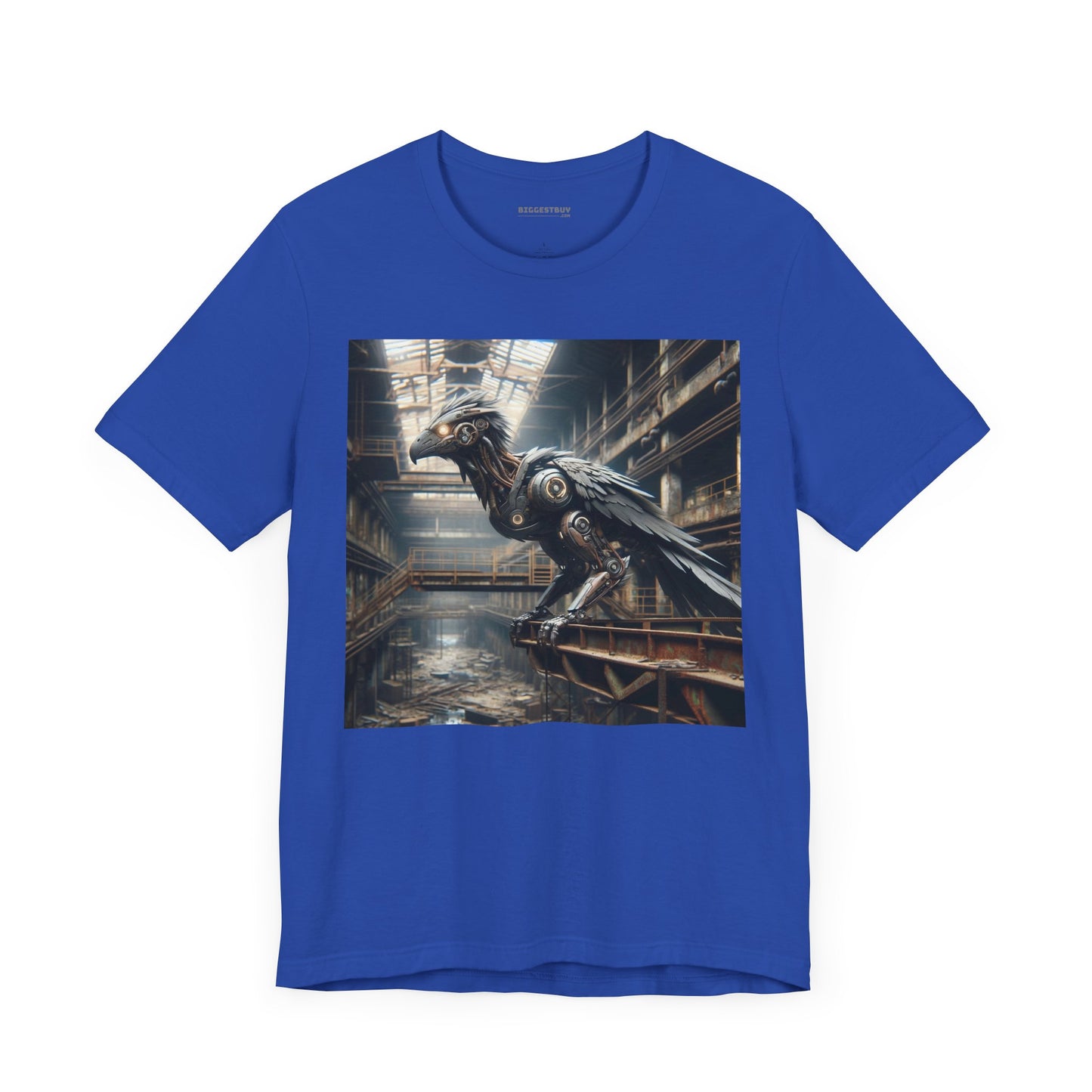 T-shirt | Unisex | Maglietta in jersey | Manica corta | Steampunk Post-Apocalittico | Corvo Meccanico