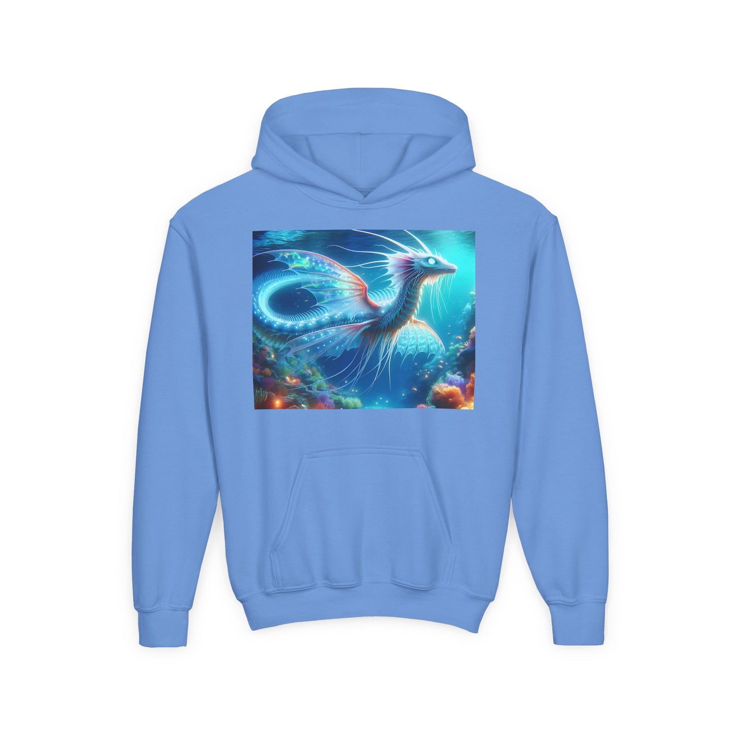 Bluza dresowa | Młodzieżowa | Z kapturem | Gruba mieszanka | Mitologia morska | Ryujin | Smok wodny