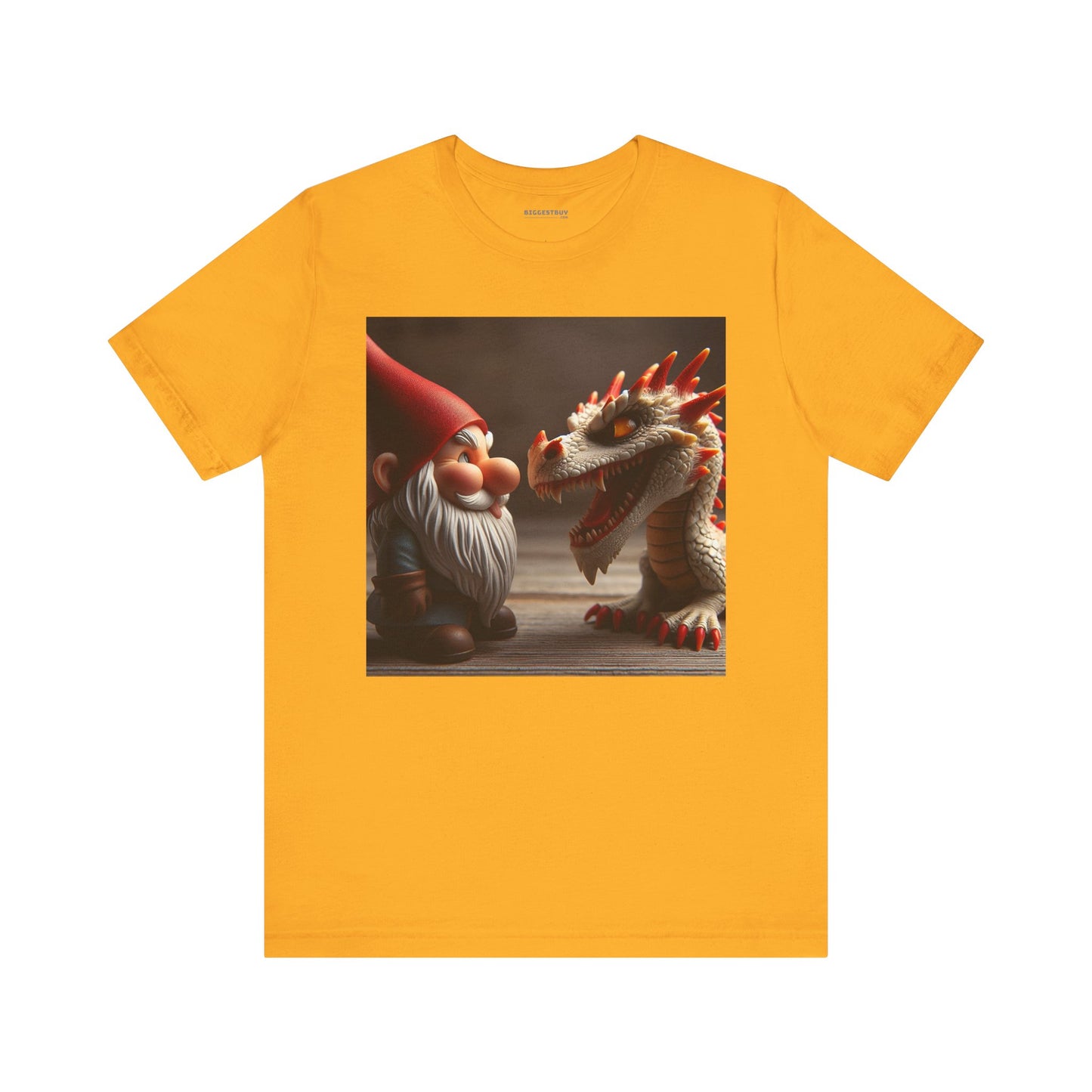 เสื้อยืด | ยูนิเซ็กส์ | เสื้อยืดเจอร์ซีย์ | แขนสั้น | ตำนานเทพนิยาย | นิทานพื้นบ้าน | โนมกับมังกร