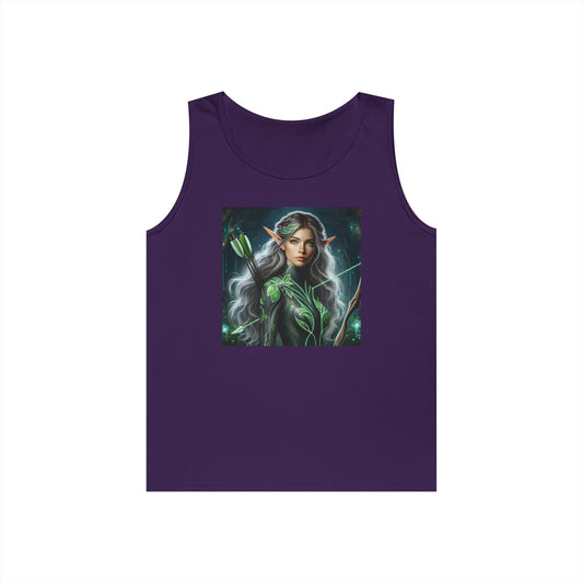 Tanktopp | Unisex | Kraftig bomull | Alvisk skogsvoktere | Bueskytter