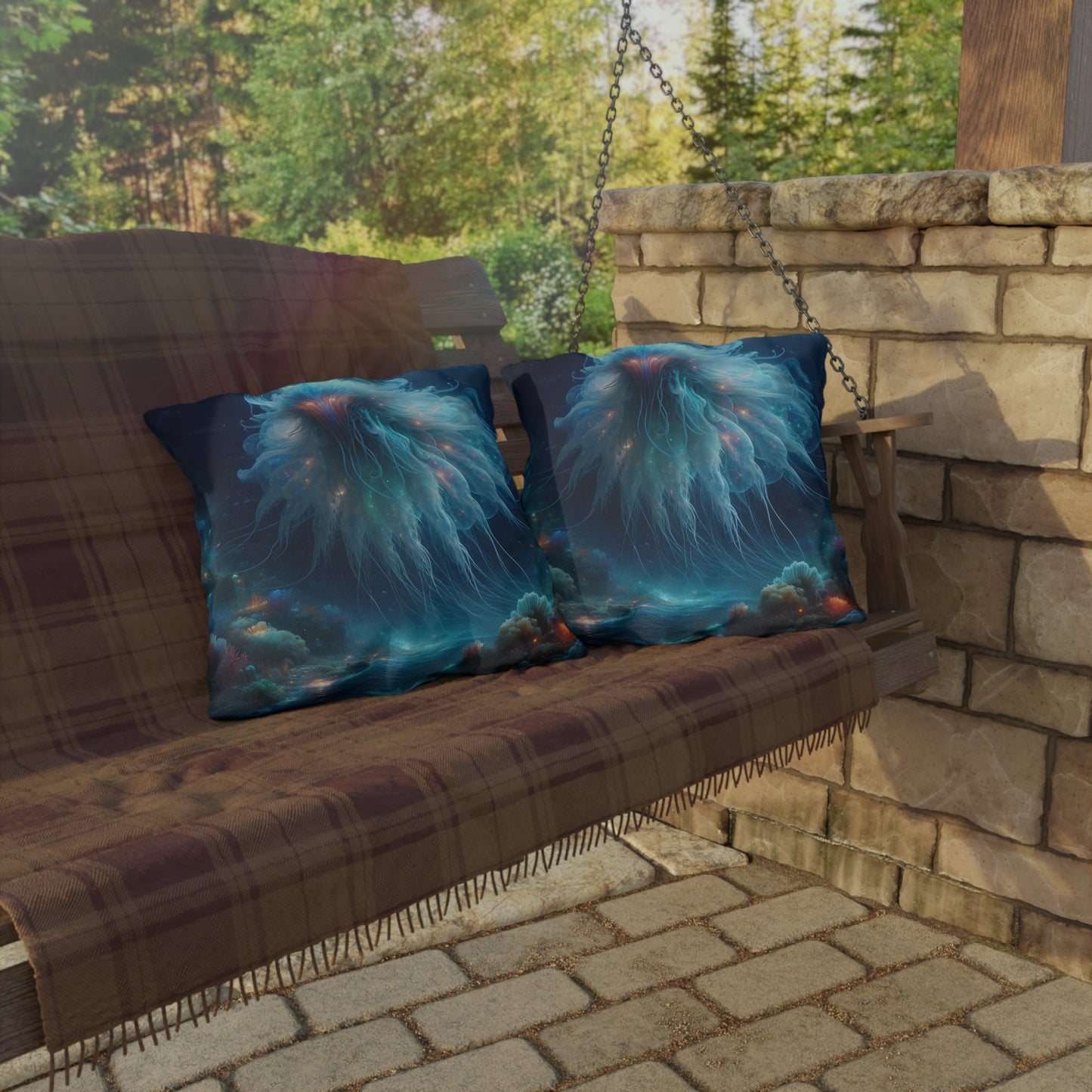 Poduszka | Poduszka ogrodowa | Kosmiczny horror | Medusa głębin