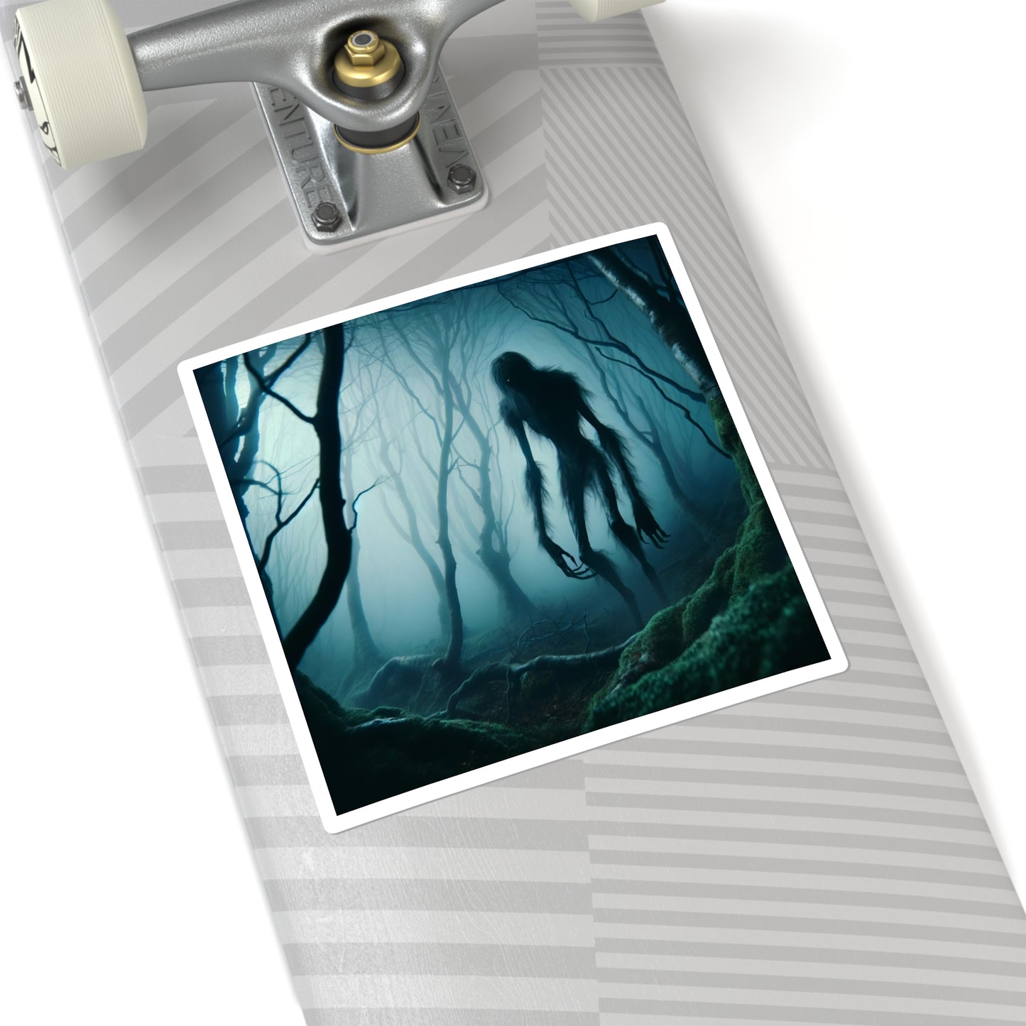 Naklejka | Kwadratowy | Folklor leśny | Wendigo | Zjawa