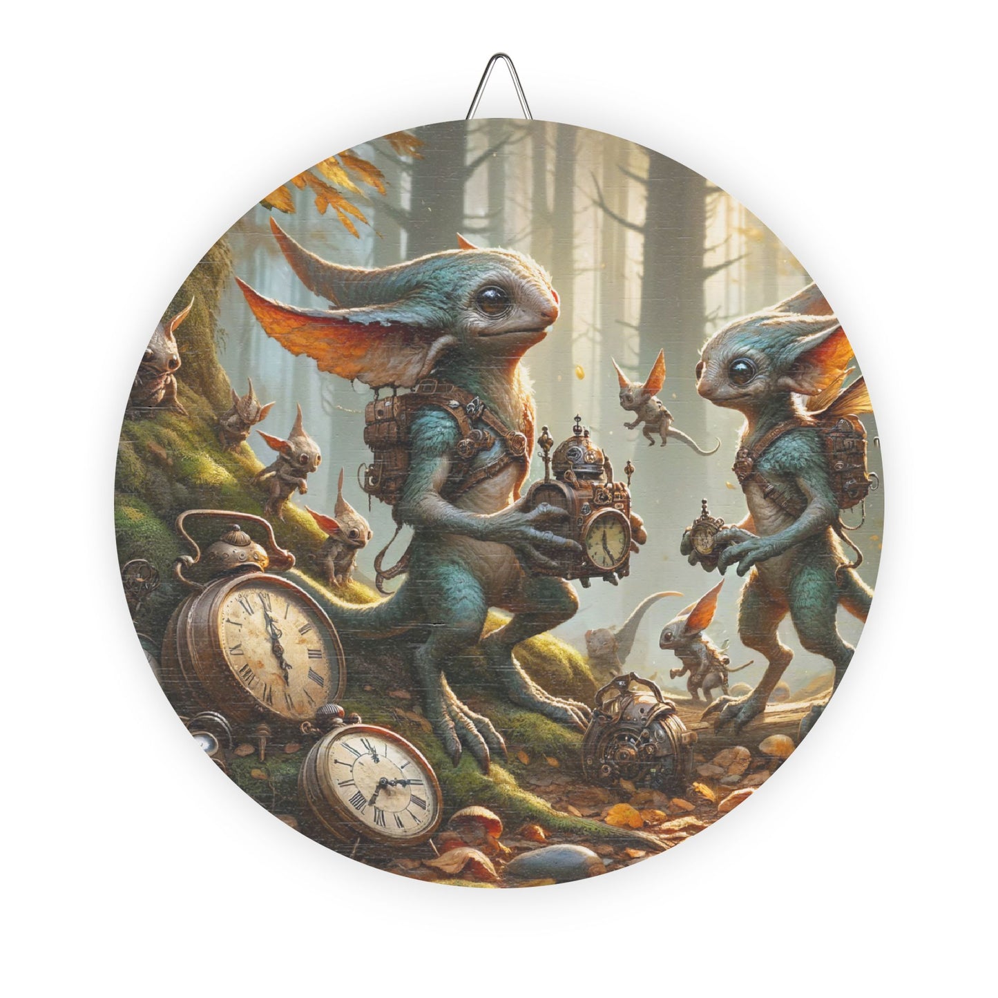 Znak | Drewniany | Steampunk Fantasy | Leśne Pooka