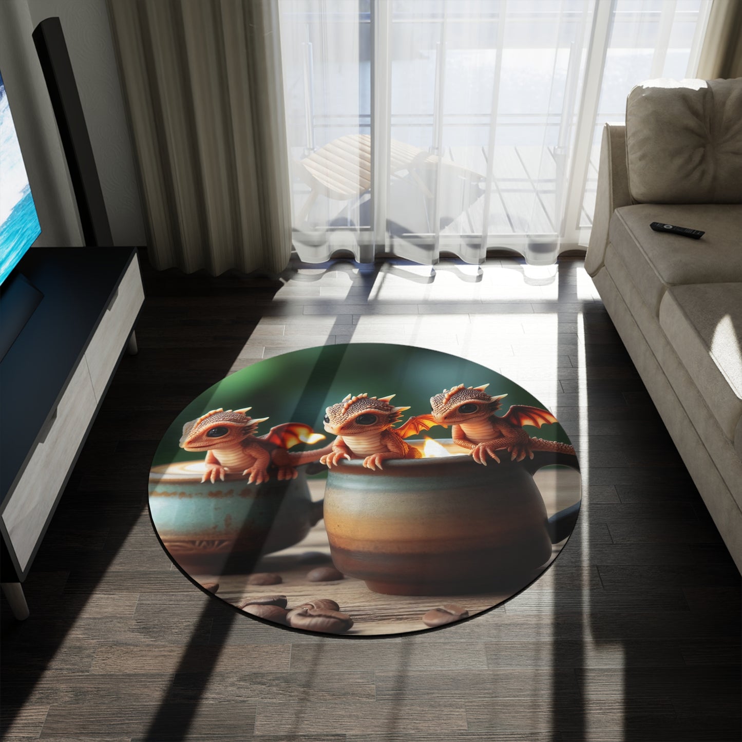 قالین | گول | پیارا فینٹسی آرٹ | بیبی ڈریگن