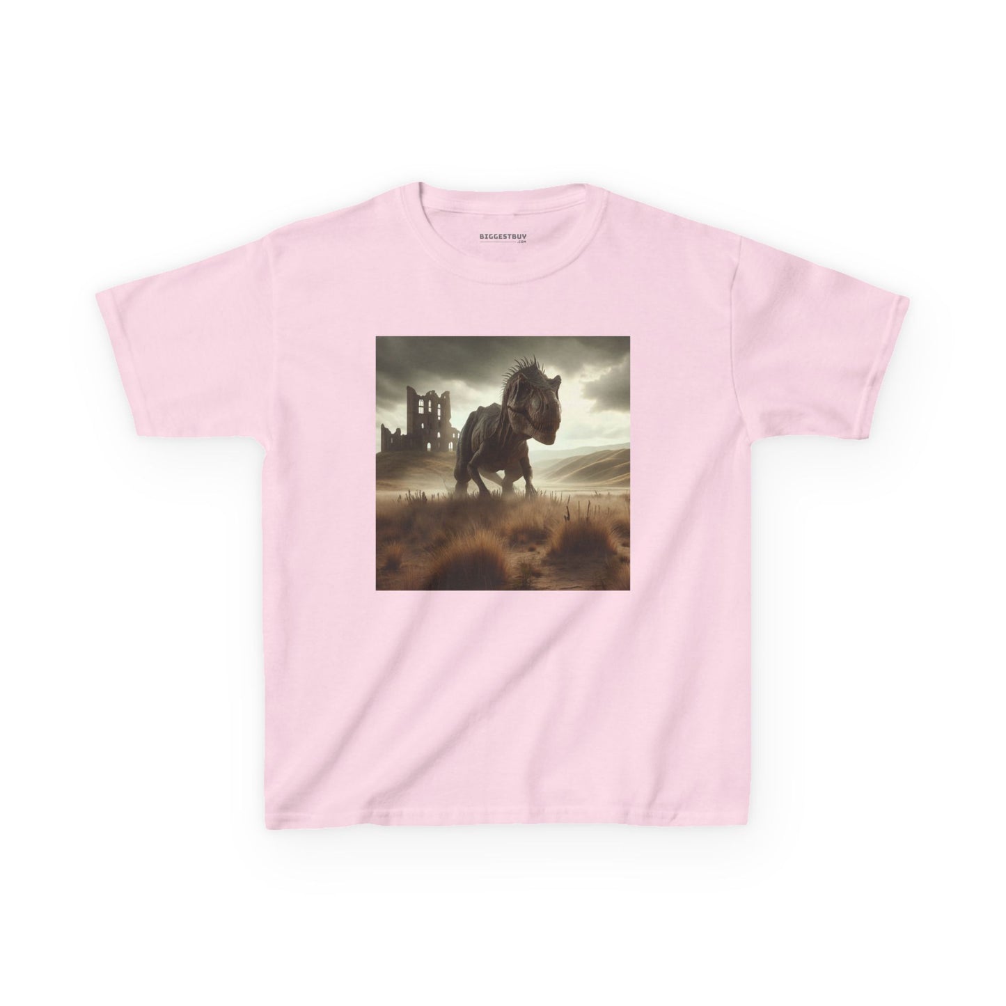 Camiseta | Camiseta Infantil | Algodão Pesado | Ficção Dinossáurica | T-Rex Ancestral