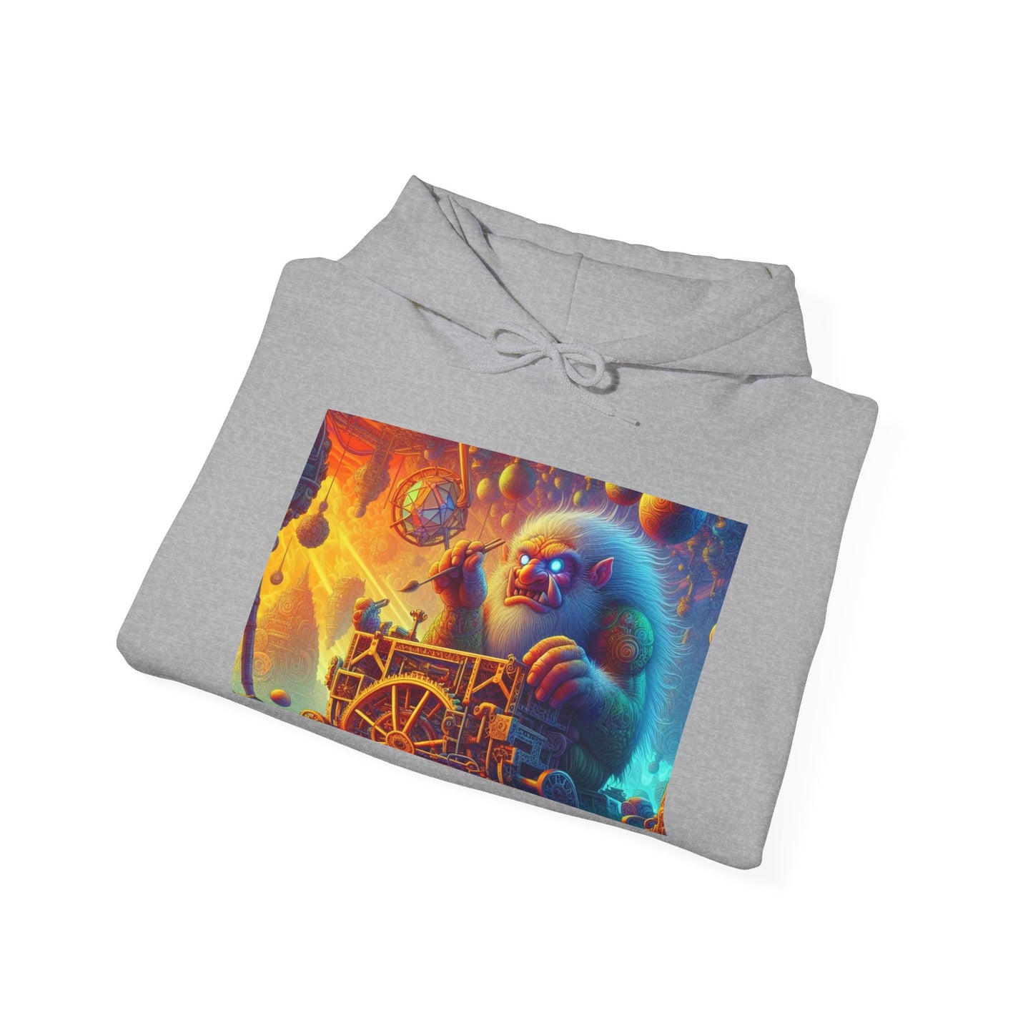 Bluza z kapturem | Unisex | Bluza dresowa z kapturem | Gruba mieszanka | Mitologia Arktyczna | Mechanik Lodu
