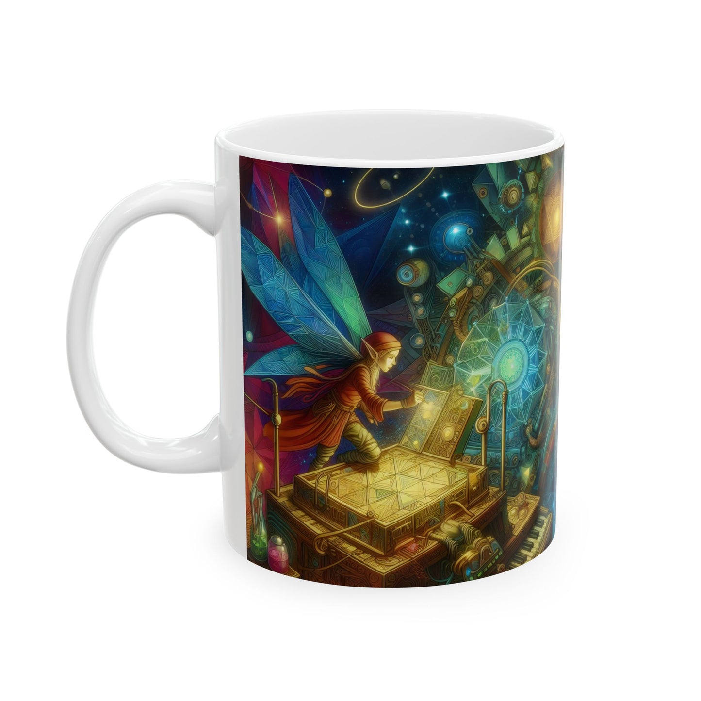 Tazza | Ceramica | Bianca | Fantasia Eterea | Sylph Mistico