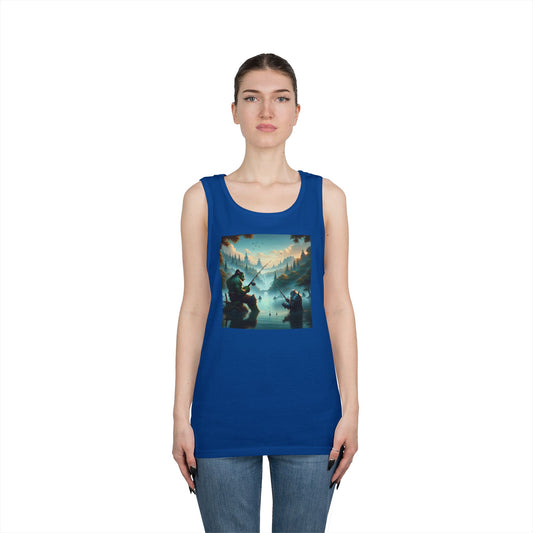 Tanktop | Unisex | Zwaar katoen | Heldensage | Interraciale Vriendschap