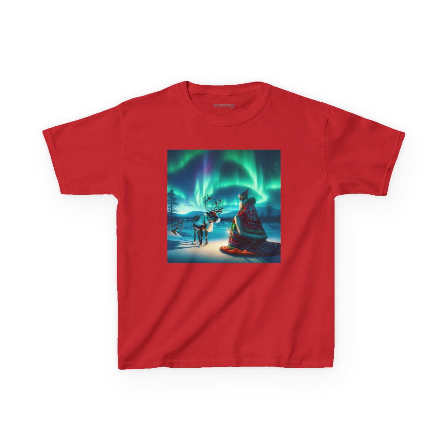Camiseta | Camiseta Infantil | Algodão Pesado | Misticismo Nórdico | Xamã Sami