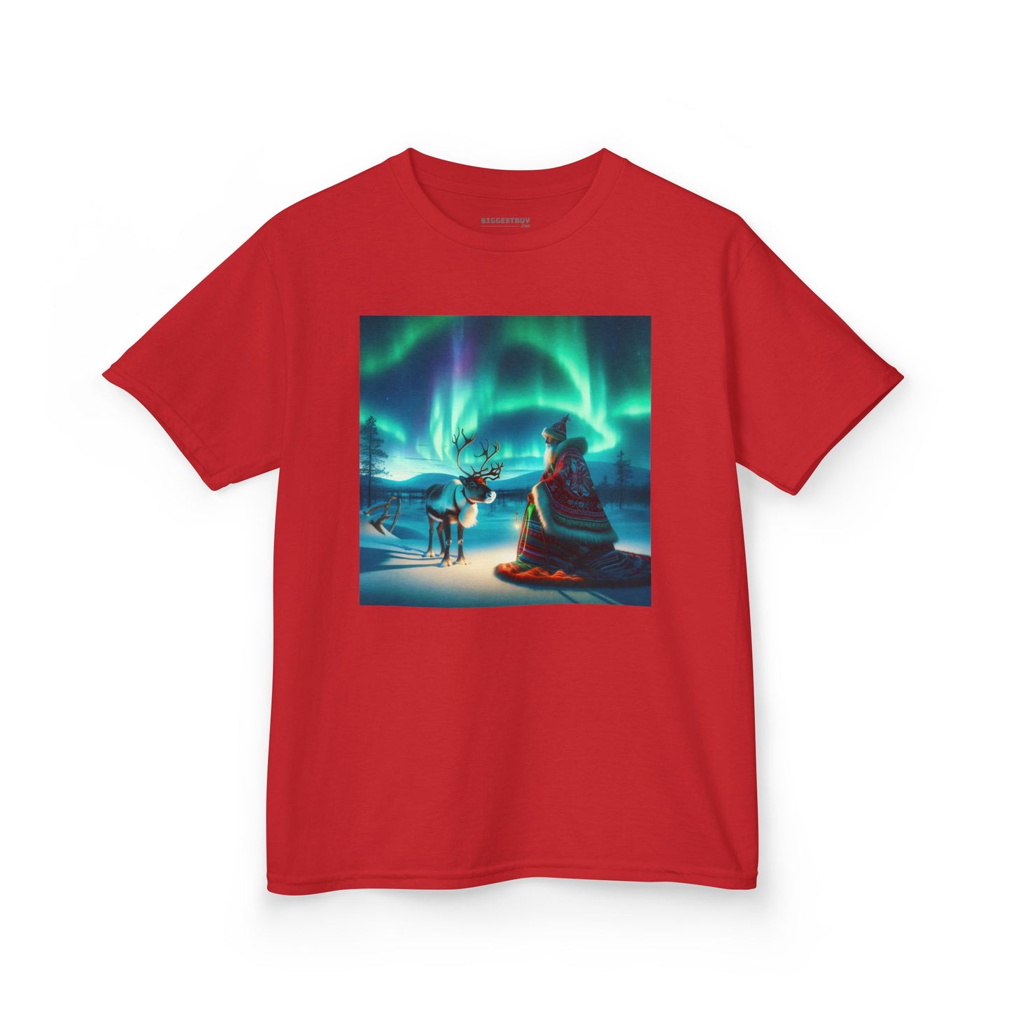 Camiseta | Camiseta Infantil | Algodão Pesado | Misticismo Nórdico | Xamã Sami
