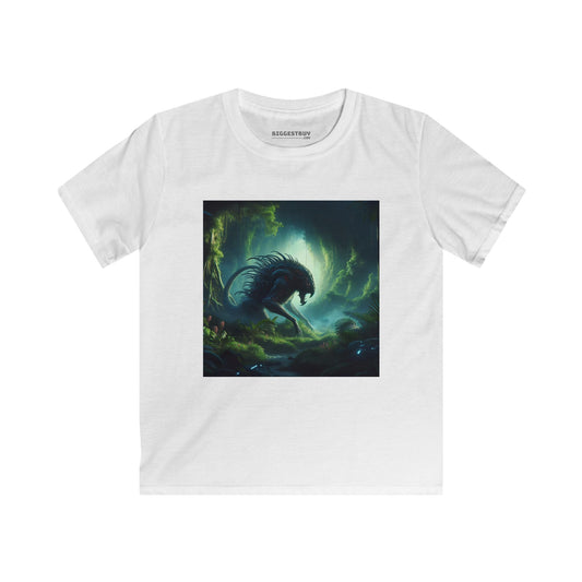 T-skjorte | Barne-T-skjorte | Softstyle | Bioluminescent Sci-Fi | Predator