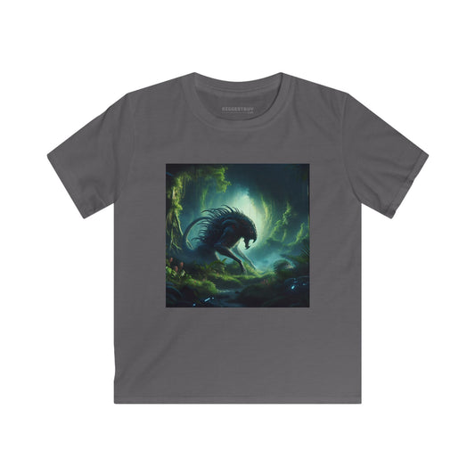 T-skjorte | Barne-T-skjorte | Softstyle | Bioluminescent Sci-Fi | Predator