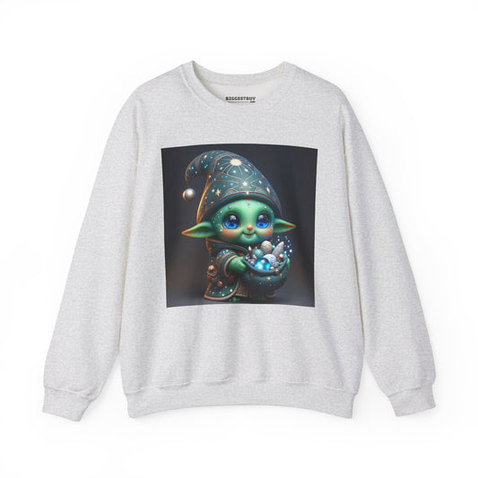 Sweatshirt | Unisex | Bisiklet Yaka | Kalın Karışım | Kozmik Fantezi | Goblin Sihirbazı