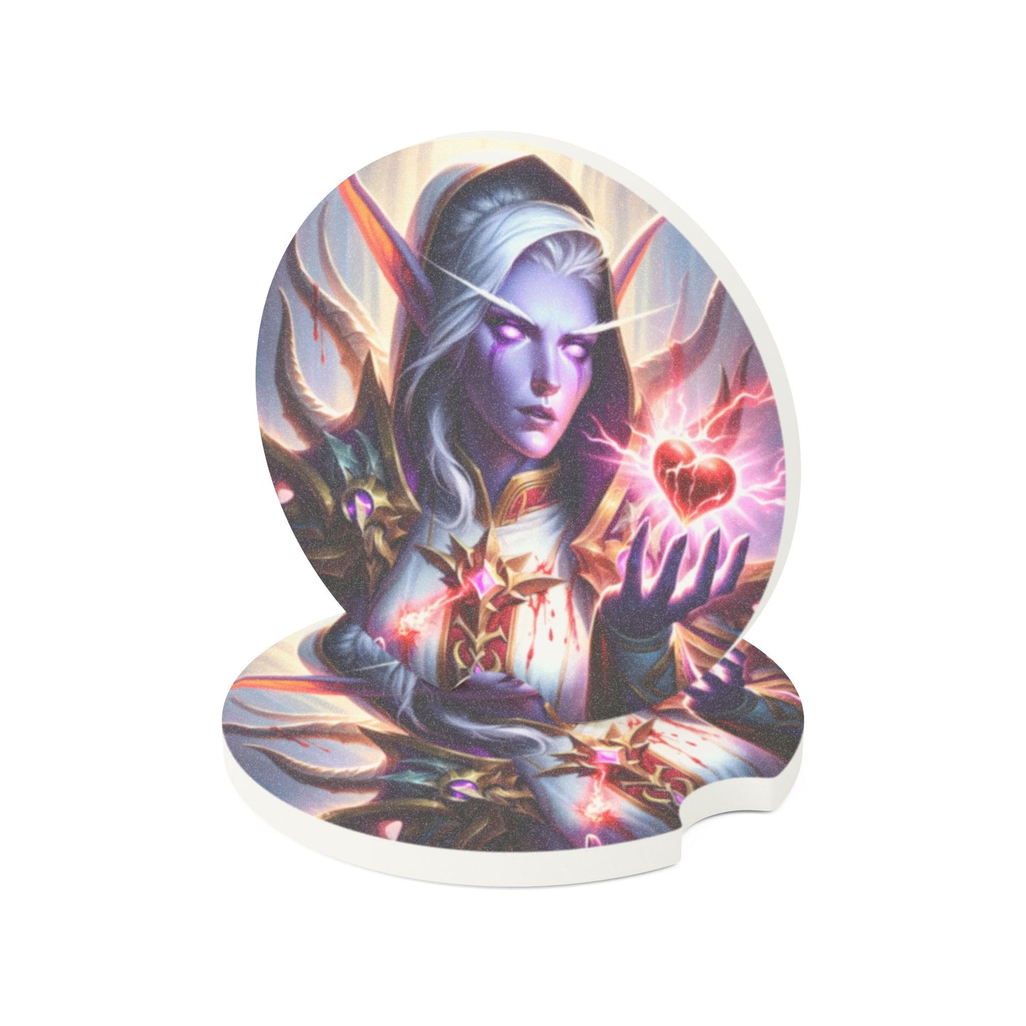 کوسٹر | کار کوسٹر | سوپ اسٹون | خیالی فن | جادوئی الف وارڈن | ارغوانی دل