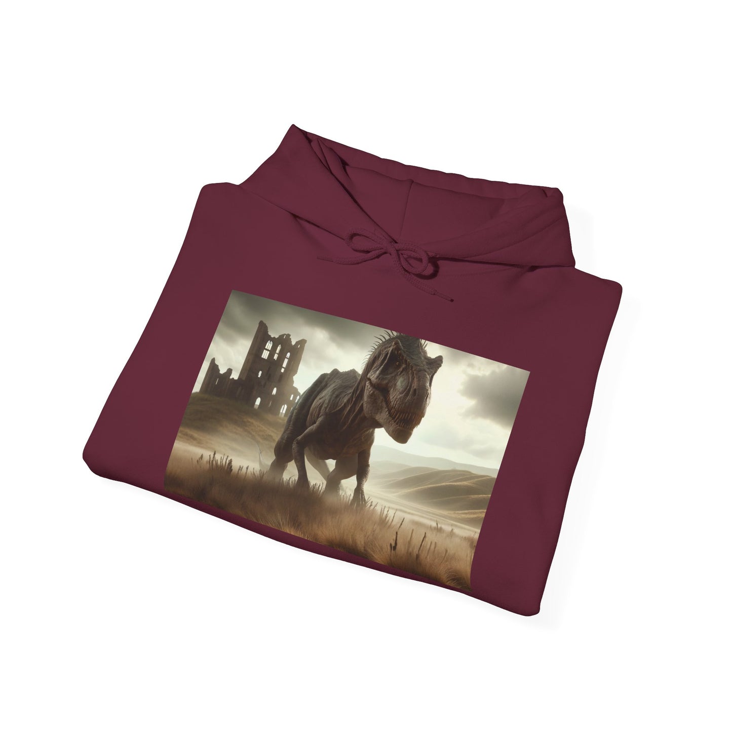 Felpa con cappuccio | Unisex | Felpa con cappuccio | Misto pesante | Paleofinzione | Dinosauri Preistorici | T-Rex
