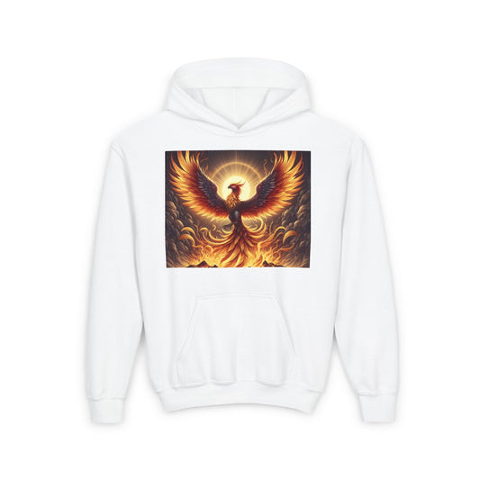 Sweatshirt | Genç | Kapüşonlu | Kalın Karışım | Mitolojik Fantezi | Anka Kuşu