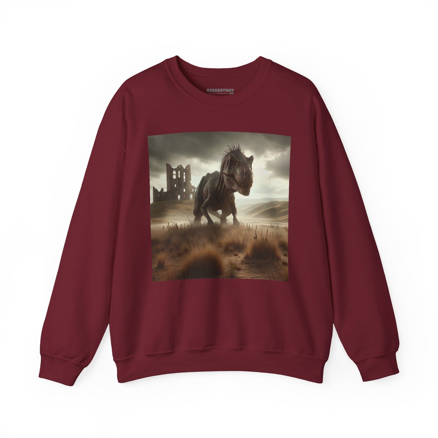 Felpa | Unisex | Girocollo | Misto pesante | Paleofinzione | Dinosauri Preistorici | T-Rex