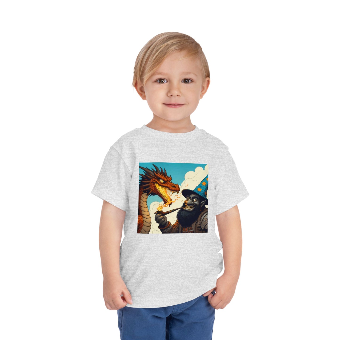 T-Shirt | Toddler Tee | Short Sleeve | High Fantasy | Dragon Duel | Goblin