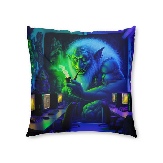 Подушка | Напольная подушка | Стеганая | Квадратная | Тёмное фэнтези | Боггарт | Игровая