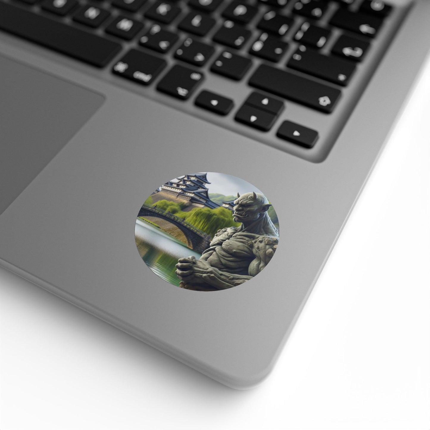 Rolka etykiet samoprzylepnych | Okrągły | Mitologia japońska | Oni | Posąg